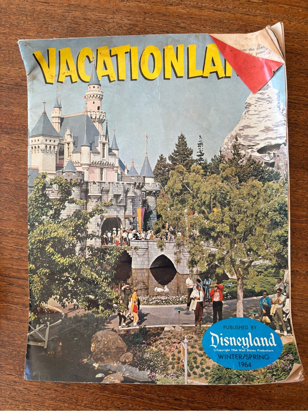 Vacationland Disneyland 1964 Magazine Vintage Antique